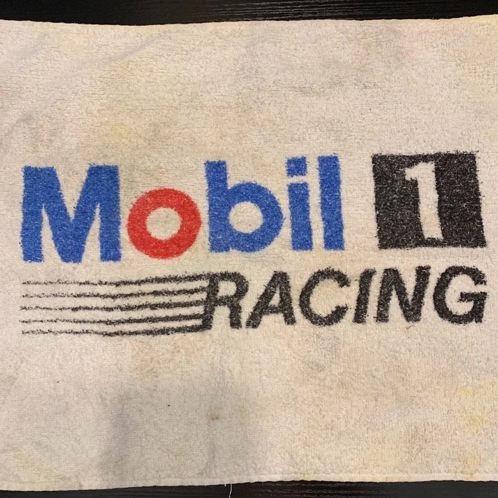 Vintage Cannon‎ Mobil 1 Racing Fringe Towel Golf Bag Hand Towel